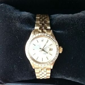 Rolex Gold and Silver Women's Watch